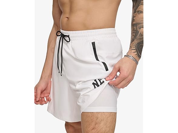 Dkny Men Swim Swim Trunk White