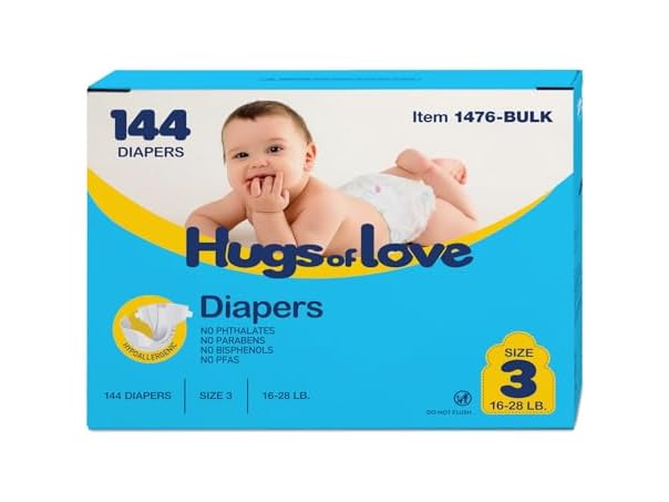 $16.99, Was $29.62, 42% Off! Dynarex Dynarex Hugs-of-Love Diapers Size 3 (16- dealfomo