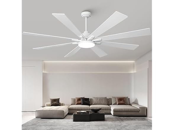 Vaczon VCZ006WH 72in Ceiling Fan