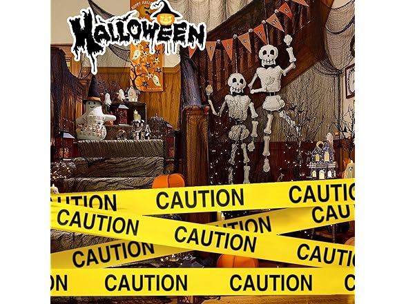 Ooyeidkvie Yellow Caution Tape 1000ft