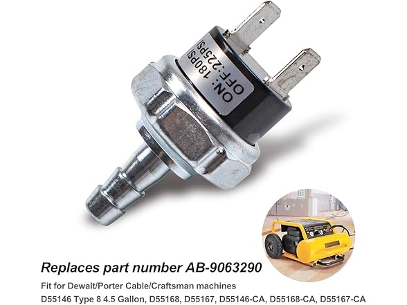 180-225 PSI Air Compressor Switch
