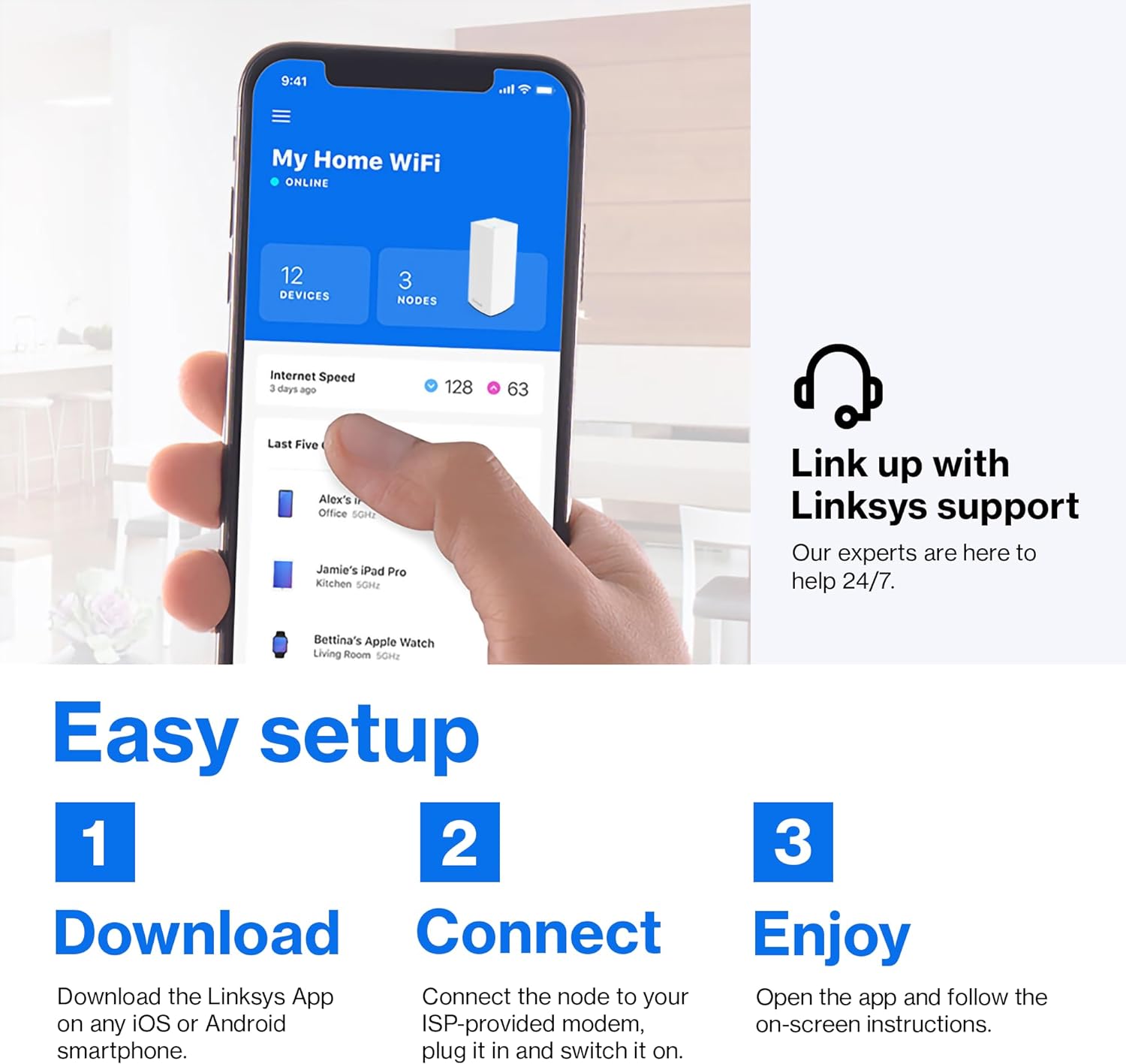 Linksys Atlas WiFi 6 Home WiFi Mesh System - Gallery 15