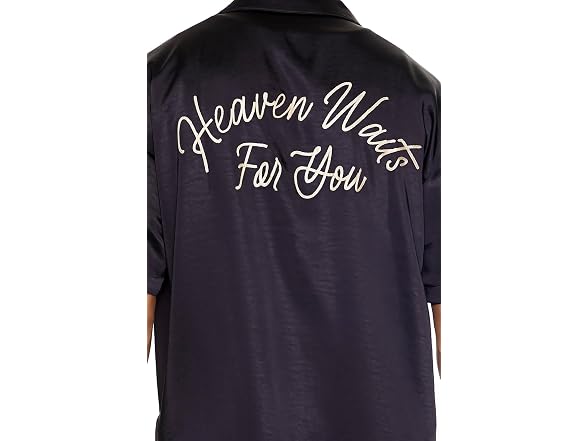 Forever 21 (L) Satin Chain-Stitched Shirt