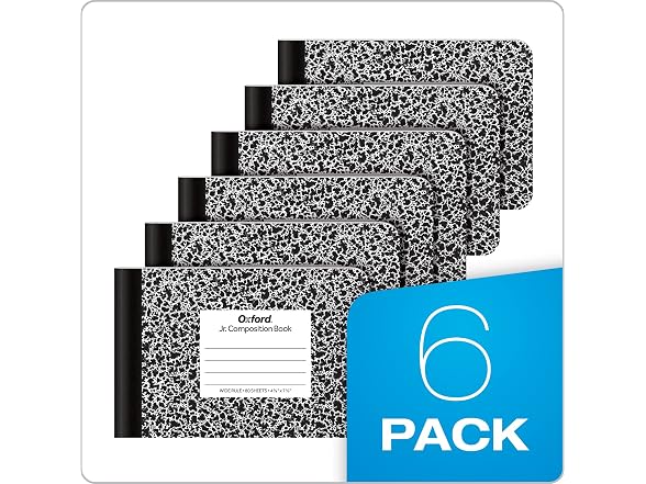 Oxford Oxford Jr. Composition Notebooks, 6 Pack