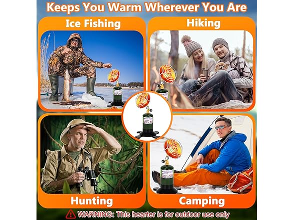 GasCalorix Portable Propane Heater for Camping