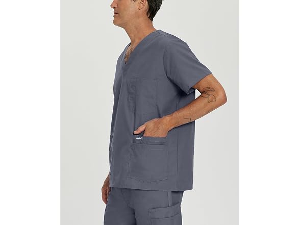 Landau Men (3XL) Essentials Relaxed V-Neck Top