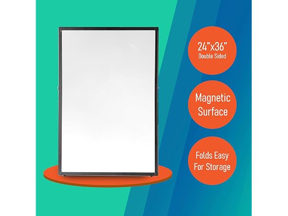 24" x 36" Double-Sided Magnetic Dry Erase Easel