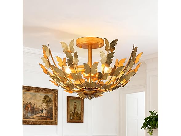 Parrot Uncle BBC3019 Medium Gold Chandeliers for Dining Ro