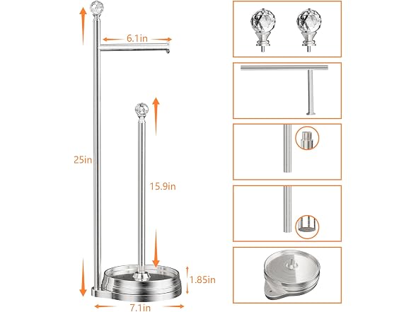 KASUNTO Toilet Paper Holder Standing