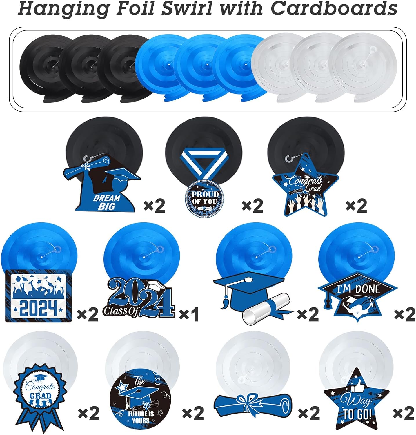 60 Pieces Graduation Party Decorations - Gallery 5