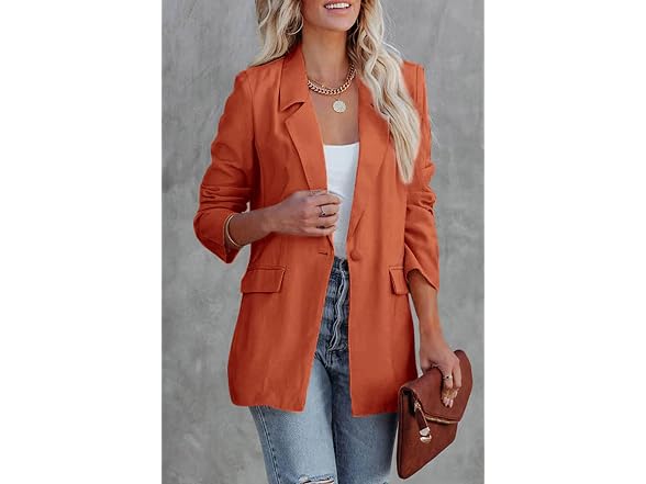 Prettygarden Women (L) Casual Blazers Long Jackets