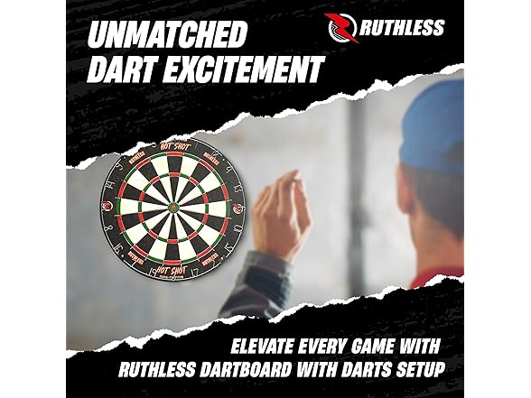 Ruthless Hot Shot Dart Board