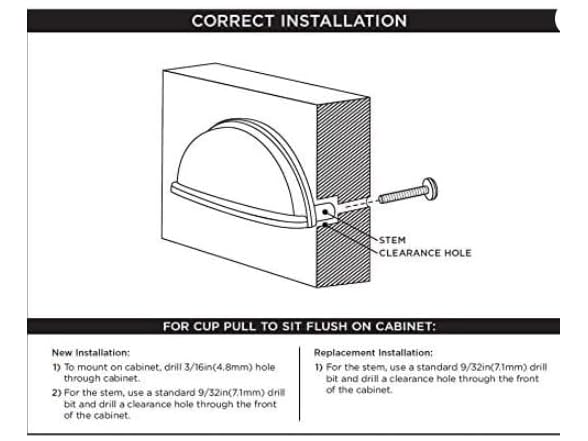 Amerock Cup Pulls 3 in (76 mm) 10 Pack