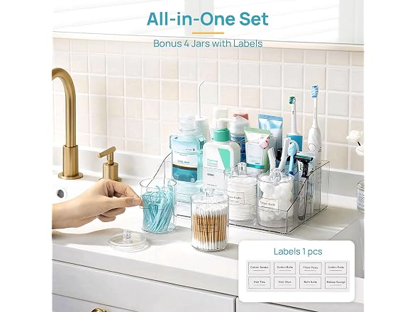 Vtopmart 5 PCS Bathroom Countertop Organizer
