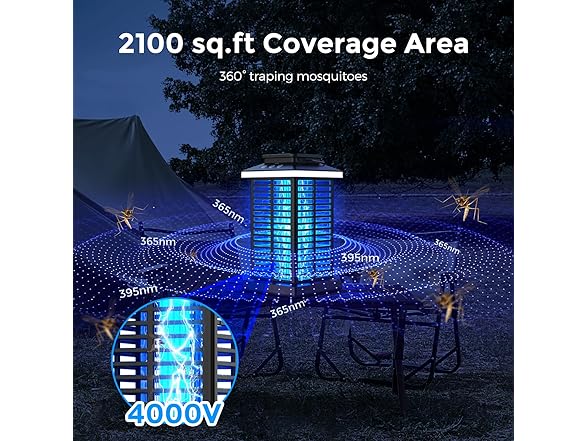 KOOSA Rechargeable Bug Zapper Outdoor