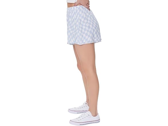Forever 21 (XS) Checkered High-Rise Sky Shorts