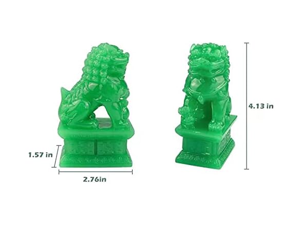 Wealth Porsperity Pair of Fu Foo Dogs
