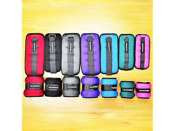 Signature Fitness Fitvids Adj Weights, 5 lbs each