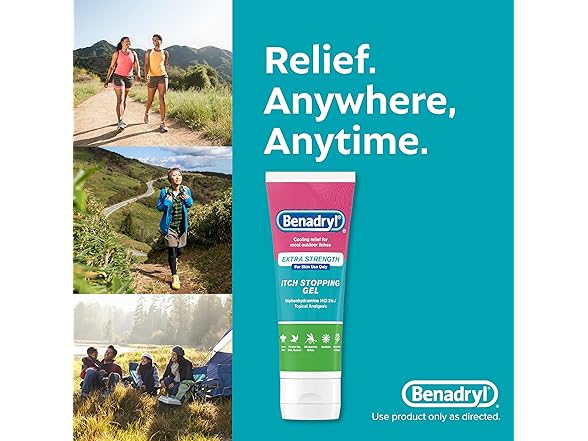 Benadryl Extra Strength Anti Itch Relief Gel, 2%