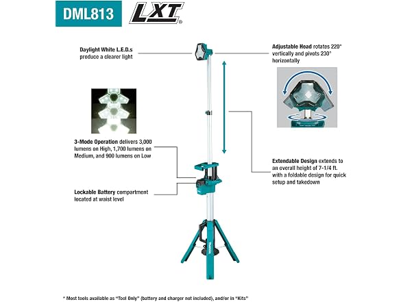 Makita DML813 Cordless Tower Work Light