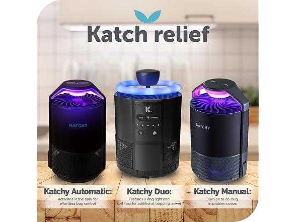 The Original Katchy Indoor Insect Trap - Fan Powered w/ UV Light