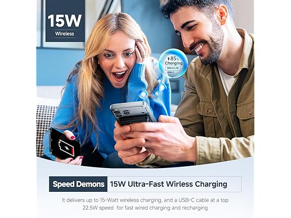 Nocapvalue Qi2 Magnetic Portable Charger
