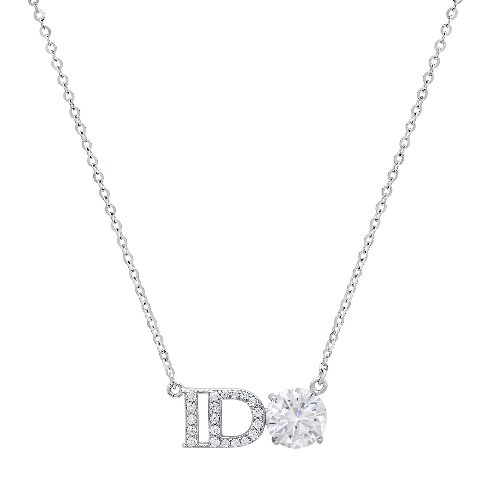 Diamond I Do Wedding Necklace - Gallery 5