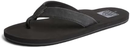 Reef mens Twinpin Flip Flop, Black/Black, 14 US