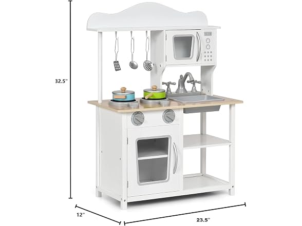 Costzon Kids Wooden Kitchen Playset