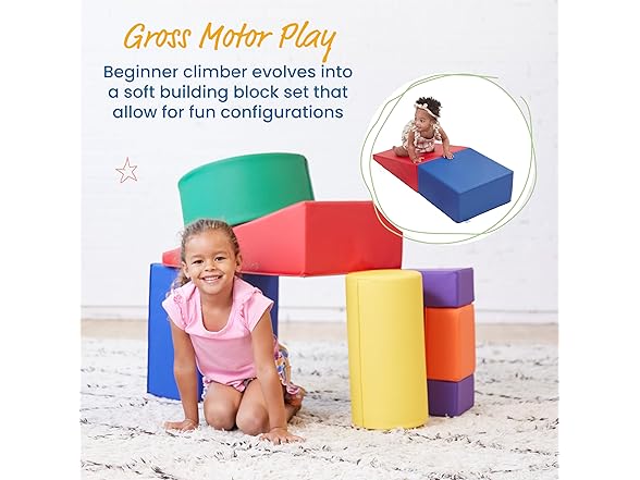 ECR4Kids SoftZone Crawl and Climb Playtime Playset