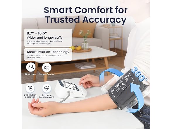 JALIP Blood Pressure Monitor Upper Arm
