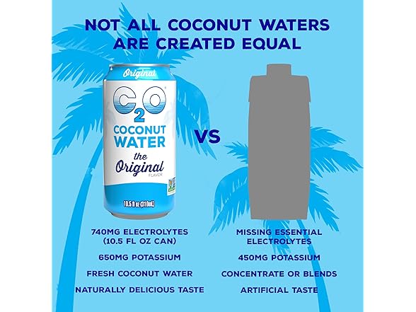 24PK C2O - Coconut Water, The Original Flavor