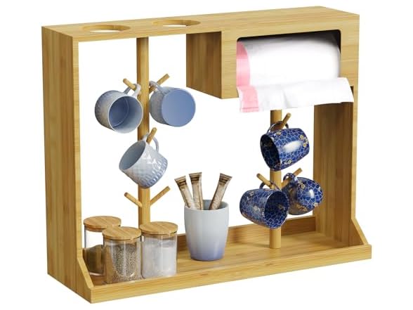 KOCWELL BC513224080013 Bamboo Mug Holder Tree