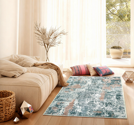 Kathy Ireland Soft Brushed Flannel Washable Area Rug - Gallery 8