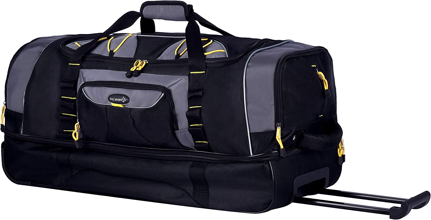 TPRC Upright Rolling Duffel Bag 30", Black/Grey - Gallery 21