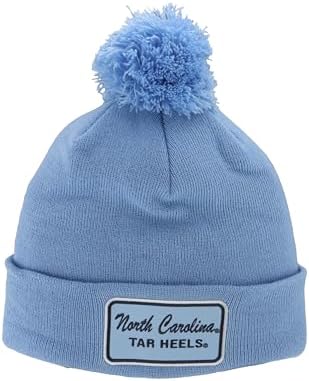 ZHATS Standard NCAA Officially Licensed Pom Beanie Patch Brick Team Color, One Size