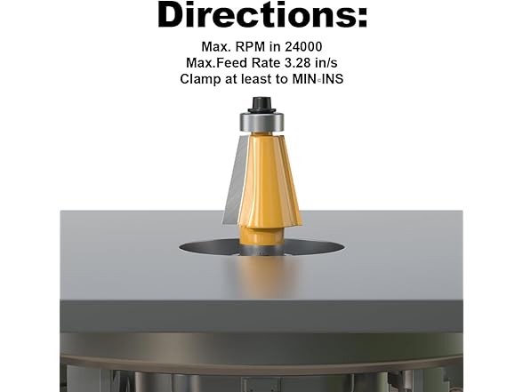 FIVEPEARS Chamfer Router Bit 1/2 Inch