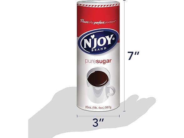 1CT N'Joy Sugar Canister | 20 Ounce
