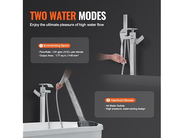 VEVOR Freestanding Bathtub Faucet