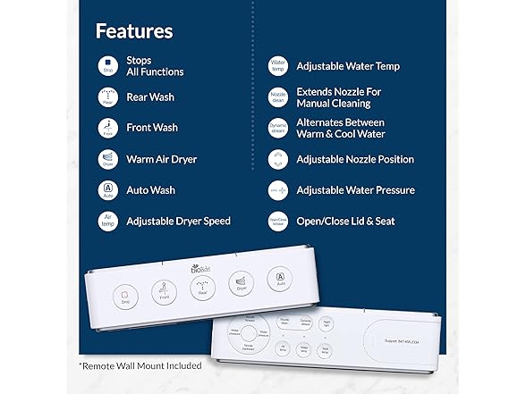 Bio Bidet DLS Premium Heated Bidet Seat,
