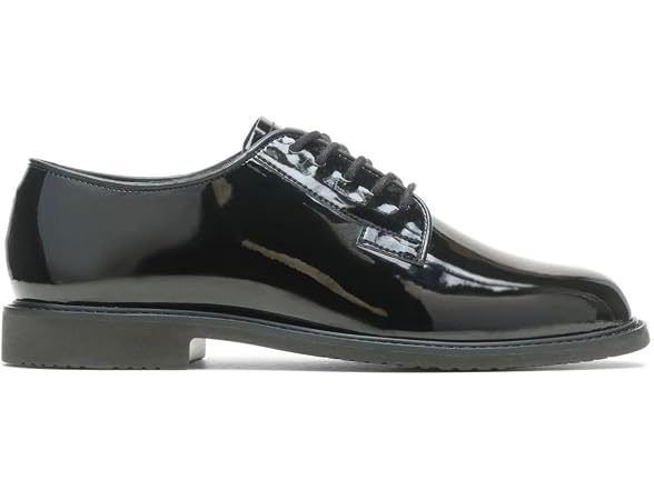 Bates mens Sentry High Gloss Leather Oxford,Black,7 M US