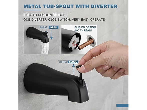 Esnbia Tub Shower Faucet Set