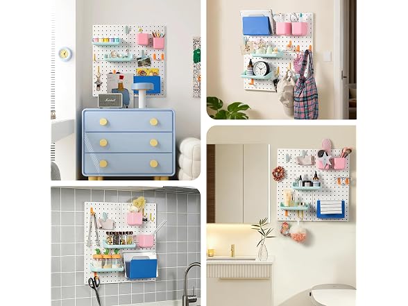 EVRY CO. Pegboard Organizer Kit 4-Pack
