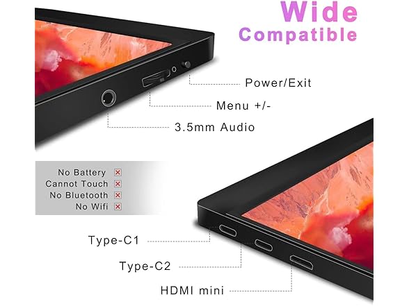 15.6inch FHD 1080P Portable Monitor