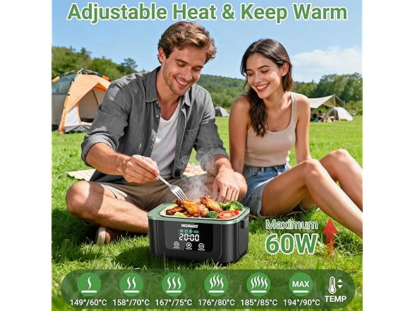 INSMART Cordless Electric Lunch Box