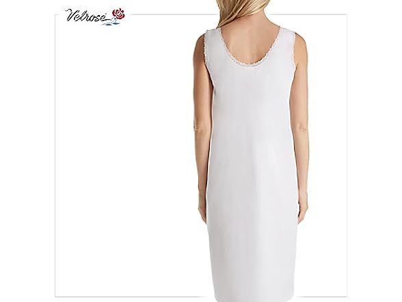 Velrose Women (34) Cotton Full Slips Nightgown