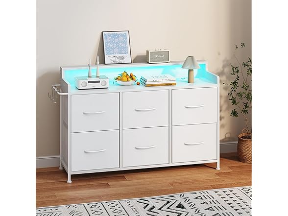 Leadpro Dresser for Bedroom with 6 Drawers