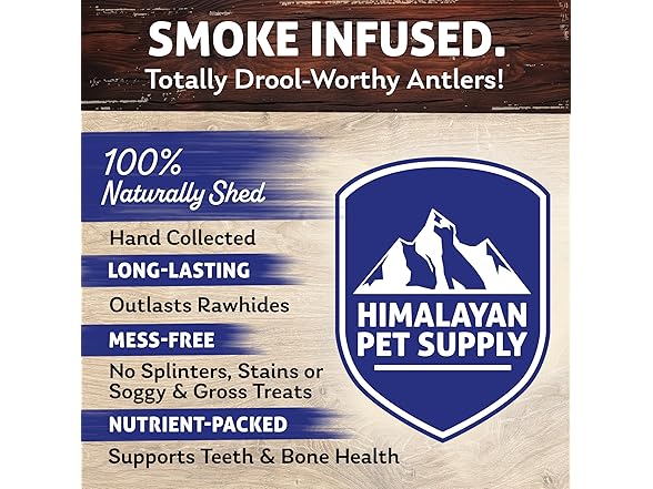 Himalayan Dog Chew Smoked Deer Antlers