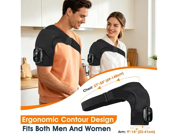 DeMoce Shoulder Heat Massager, Black