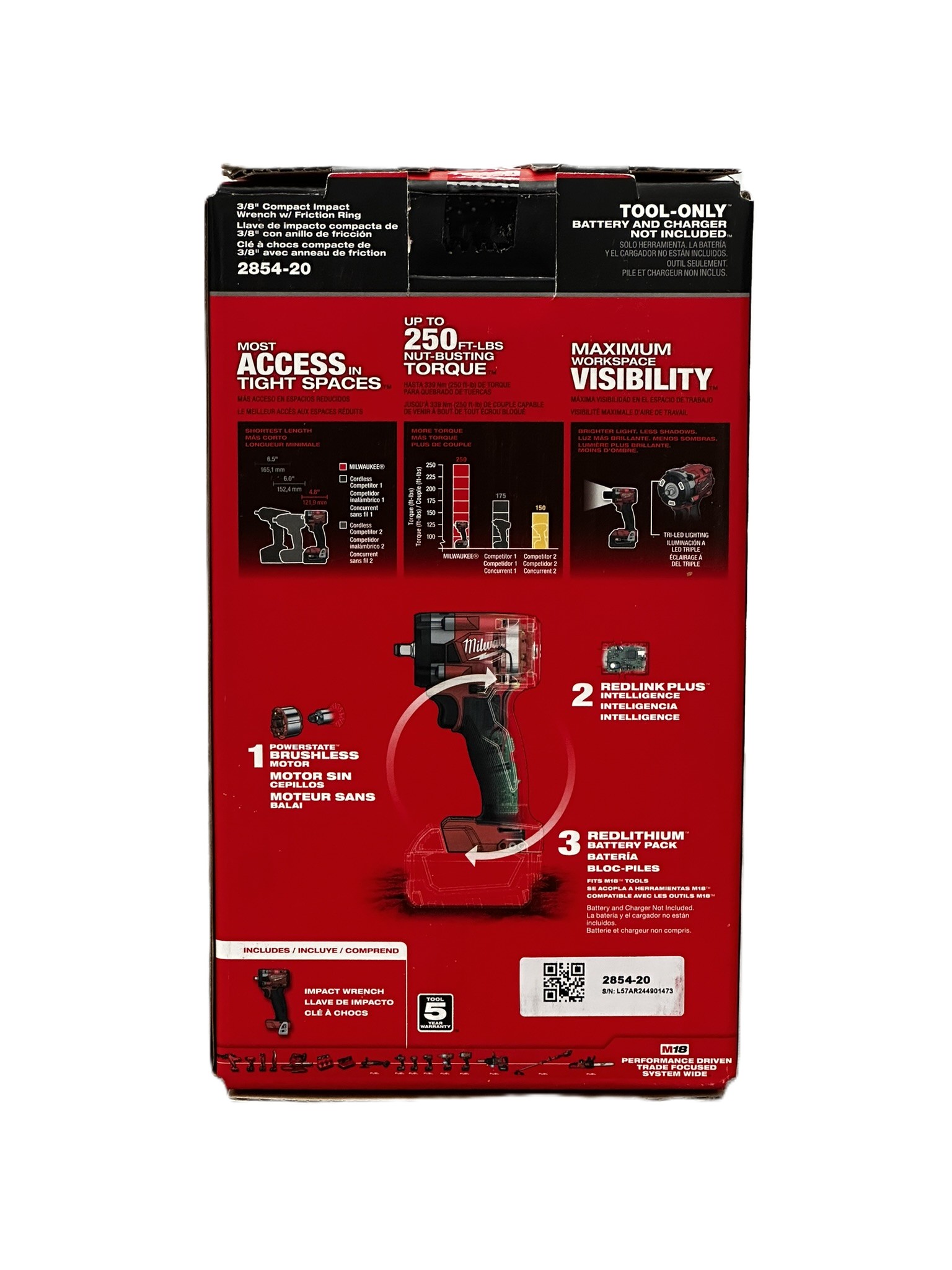 Milwaukee 2854-20 M18 FUEL™ 3/8 " Impact Wrench - Gallery 5